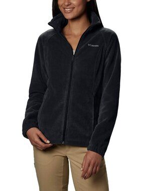 Columbia Women's Benton Springs Full-Zip Fleece Jacket Size Medium Black